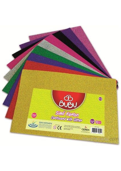 Simli Karton Karışık Renk 50X70 -Fk0003