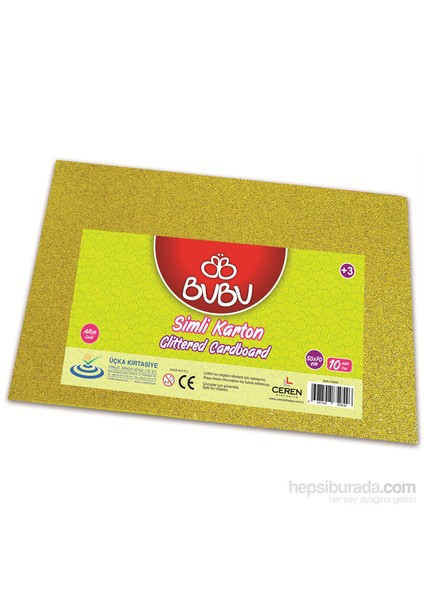 Simli Karton Altın 50X70 -Fk0005