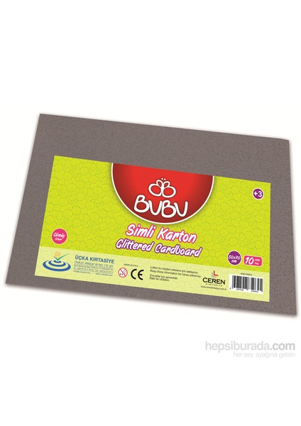 Simli Karton Gümüş 50X70 -Fk0015