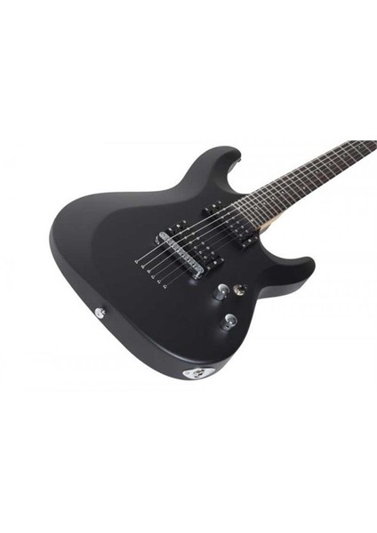 C-6 Deluxe Elektro Gitar (Satin Black)