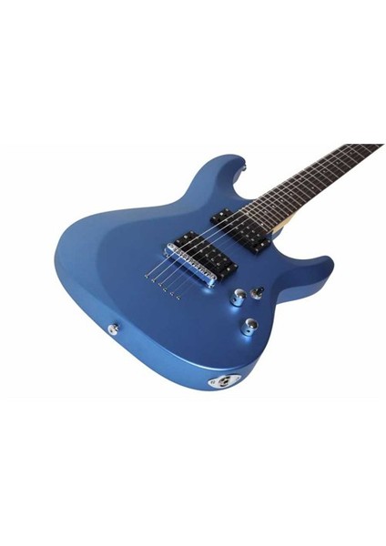 C-6 Deluxe Elektro Gitar (Satin Metalik Mavi)