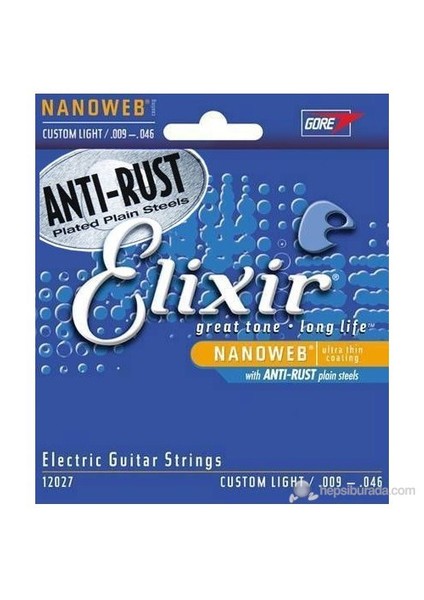 12027 Nanoweb Custom Light Elektro Gitar Teli (9-46)
