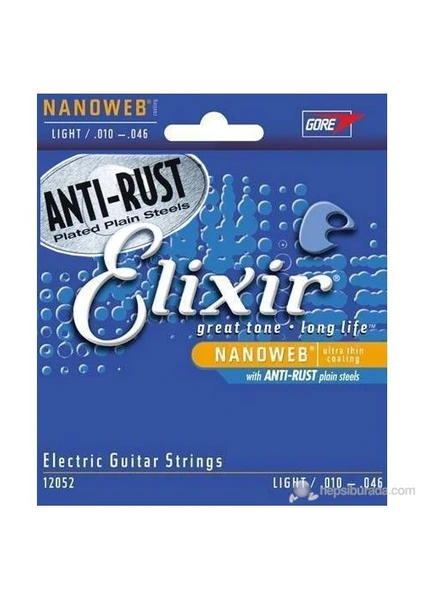 12052 Nanoweb Light Elektro Gitar Teli (10-46)