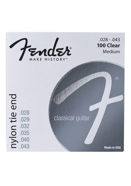 Nylon Acoustic Strings, 100 Clear/Silver, T