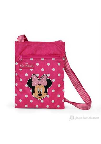 Minnie Mouse Omuz Çantası 19*25*2 cm (Pembe)