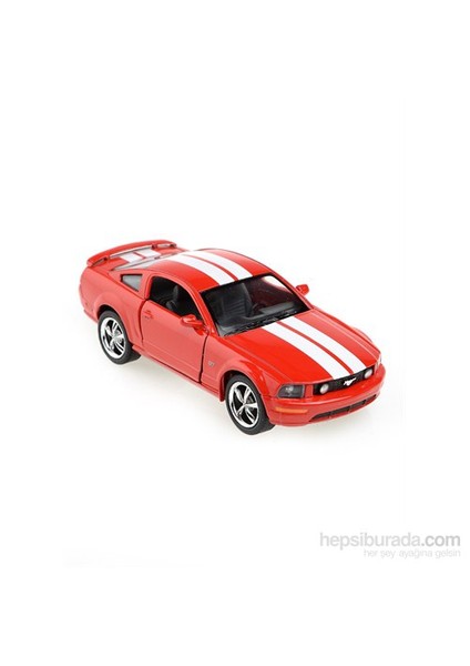 2006 Ford Mustang GT Çek Bırak 1/38 Die Cast Model Araç Kırmızı