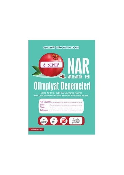 6. Sınıf Nar Olimpiyat Denemeleri Matematik - Fen