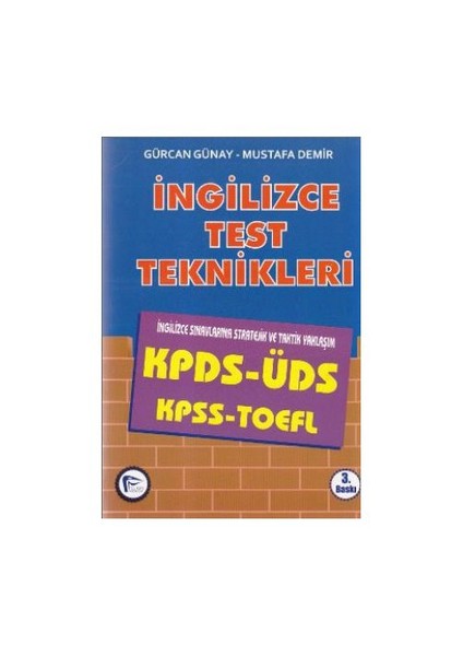 İngilizce Test Teknikleri / Kpds-Üds-Kpss-Toefl