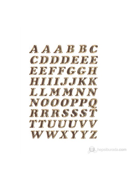 Ofis Etiketleri Harf Ve Rakam A-Z Harf 8 Mm 4192