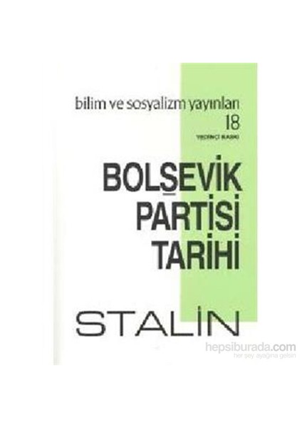 Bolşevik Partisi Tarihi-Josef V. Stalin
