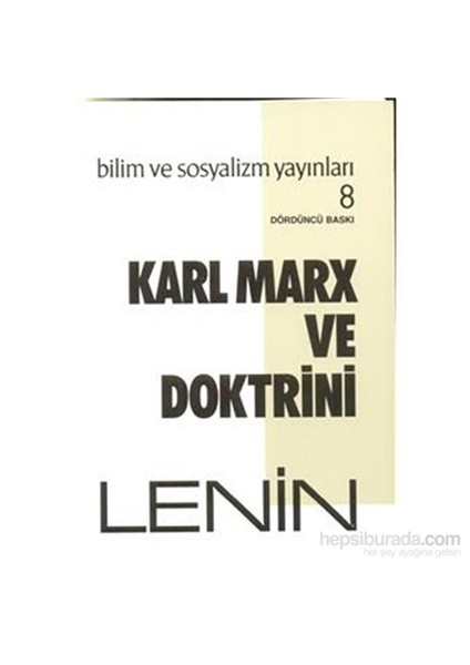 Karl Marx Ve Doktrini-Vladimir İlyiç Lenin