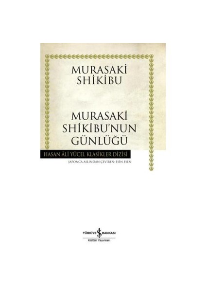 Murasaki Shikibu'nun Günlüğü - Murasaki Shikibu