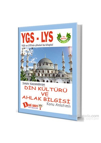 Dahi Adam 2015 Ygs-Lys Din Kültürü Ve Ahlak Bilgisi Konu Anlatımlı