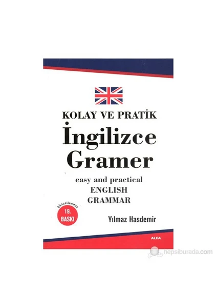 Alfa Yayınları Kolay ve Pratik İngilizce Gramer - Yılmaz Hasdemir