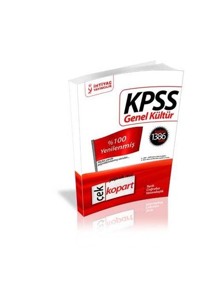 İhtiyaç Kpss Genel Kültür Çek Kopart Yaprak Test