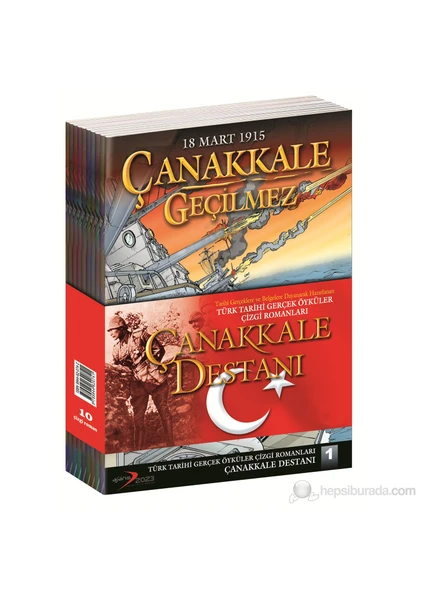 Çanakkale Destanı Çizgi Roman Seti 1- 10 (10 Kitap)