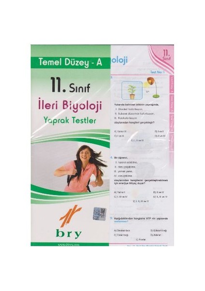 Bry Birey Eğitim Yayınları 11. Sınıf İleri Biyoloji Yaprak Testler (Temel Düzey A)