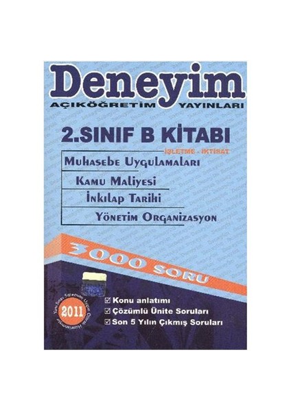 2. Sınıf B Kitabı