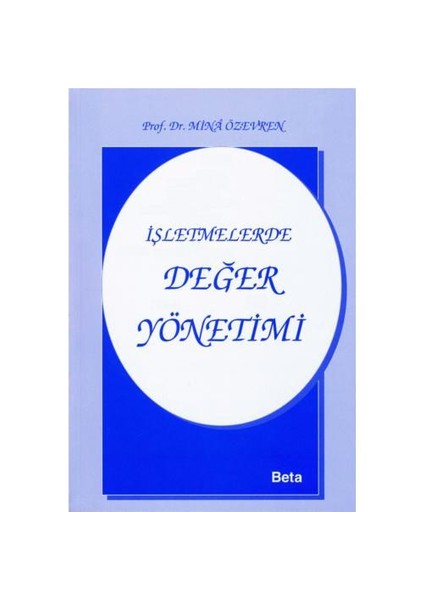 İşletmelerde Değer Yönetimi