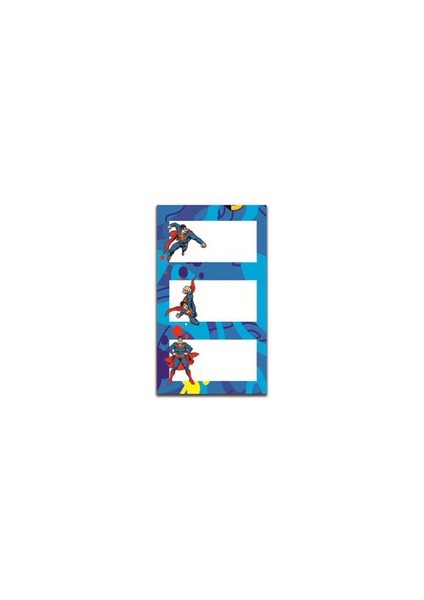 Superman Okul Etiketi (8*3)24'Lü SM1400