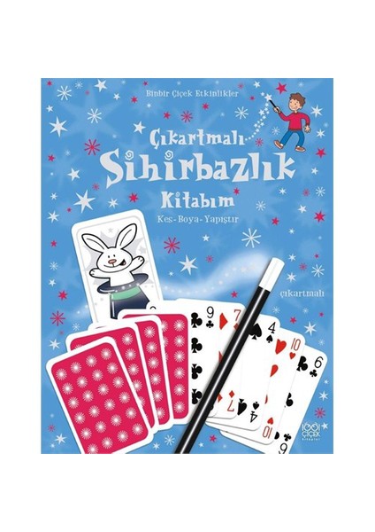 Çıkartmalı Sihirbazlık Kitabım - (Kes - Boya- Yapıştır)-Ben Denne