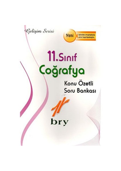 Bry Birey Eğitim Yayınları 11. Sınıf Coğrafya Konu Özetli Soru Bankası