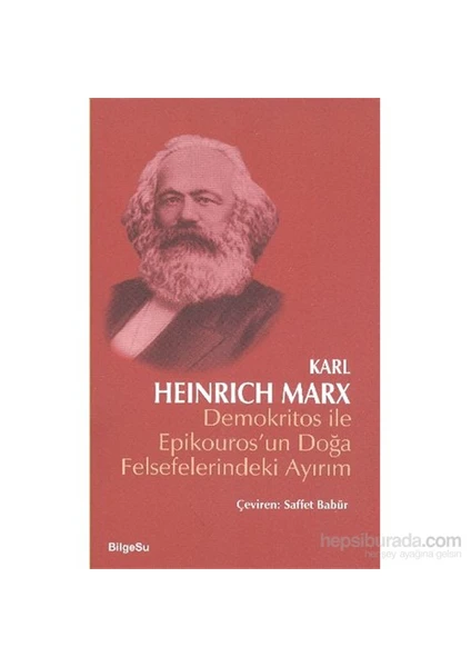 Demokritos İle Epikourosun Doğa Felsefelerindeki Ayırım-Karl Marx