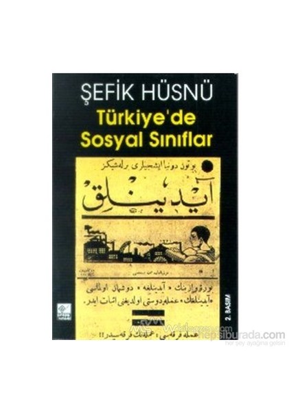 Türkiye'De Sosyal Sınıflar-Şefik Hüsnü