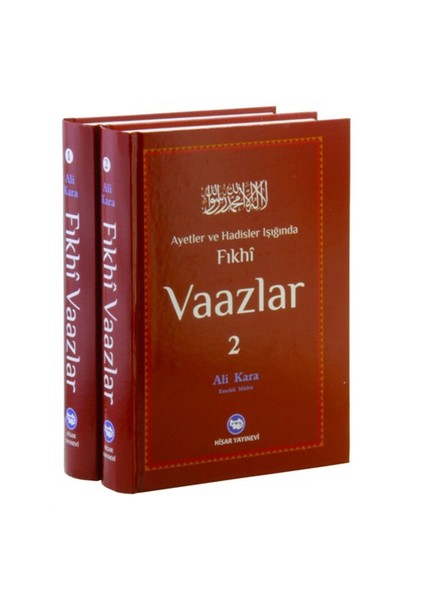 Ayetler Ve Hadisler Işığında Fıkhi Vaazlar (2 Cilt Takım) - Ali Kara