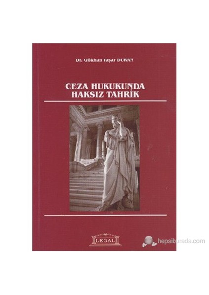 Ceza Hukukunda Haksız Tahrik-Gökhan Yaşar Duran