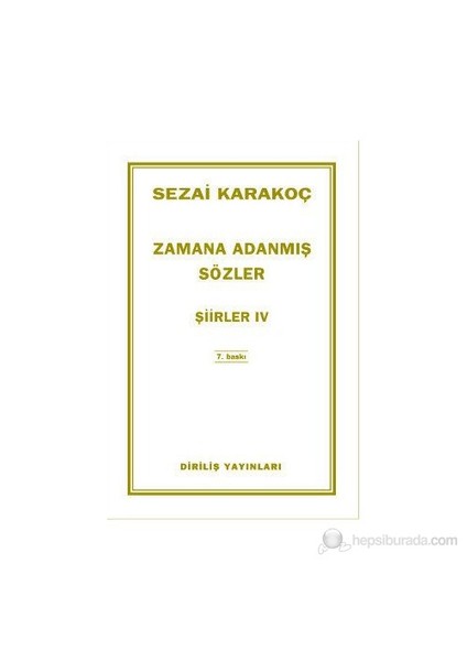Zamana Adanmış Sözler