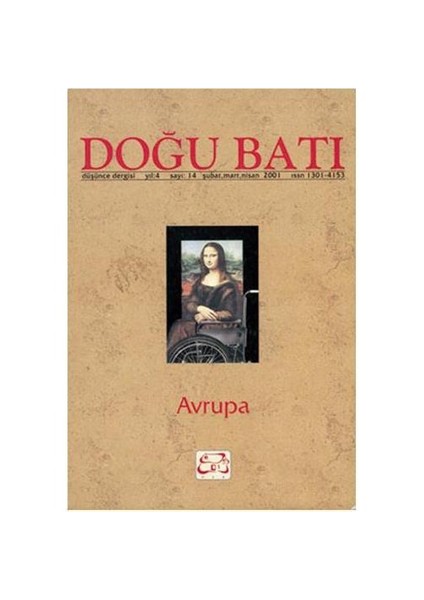 Doğu Batı Dergisi Sayı:14 Avrupa
