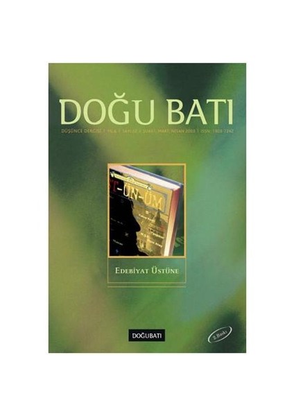 Doğu Batı Dergisi Sayı:22 Edebiyat Üstüne