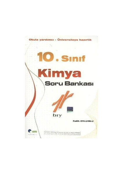 Bry Birey Eğitim Yayınları 10. Sınıf Kimya Soru Bankası