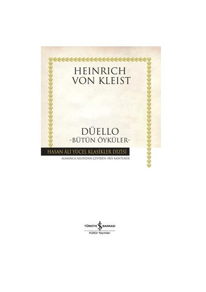 Düello: Bütün Öyküler - Heinrich Von Kleist