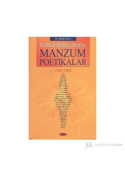Türk Edebiyatında Manzum Poetikalar