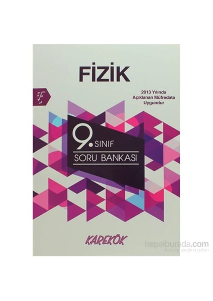 Karekök Yayıncılık 9. Sınıf Fizik Soru Bankası