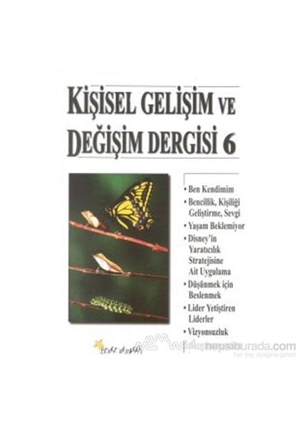 Kişisel Gelişim Ve Değişim Dergisi 6