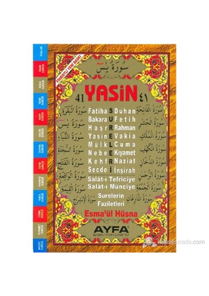41 Yasin (Orta Boy - Kod: 010) (Fihristli)