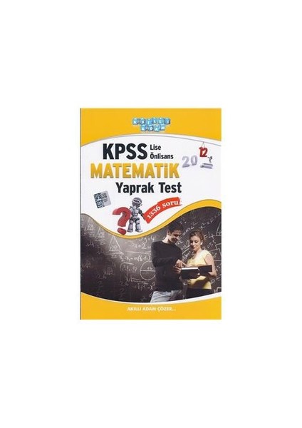 Akıllı Adam KPSS Lise - Ön Lisans Matematik Yaprak Test