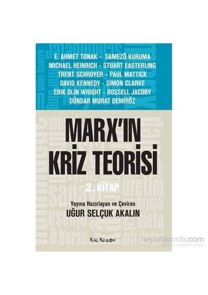 Marx’In Kriz Teorisi (2. Kitap)