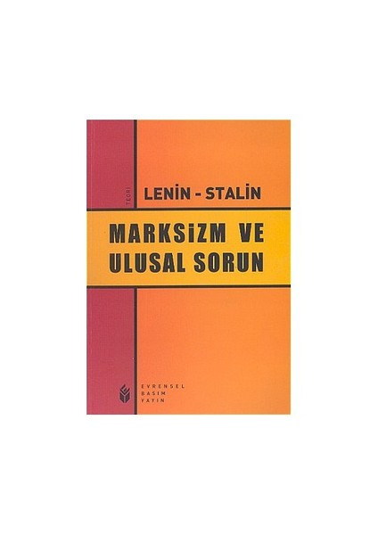 Marksizm Ve Ulusal Sorun