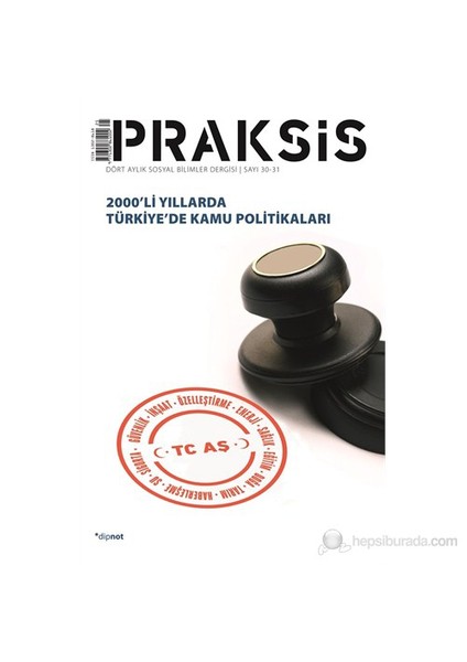 Praksis Dört Aylık Sosyal Bilimler Dergisi - (2000’Li Yıllarda Türkiye’De Kamu Politikaları)