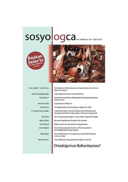 Sosyologca Dergisi Sayı: 3