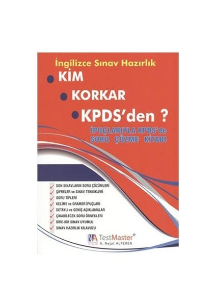 NA Kim Korkar Kpds’den? İpuçlarıyla Kpds’de Soru Çözme Kitabı