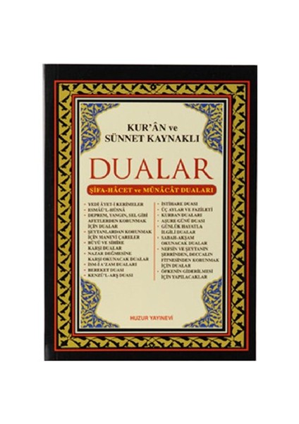 Kur’ân ve Sünnet Kaynaklı Dualar