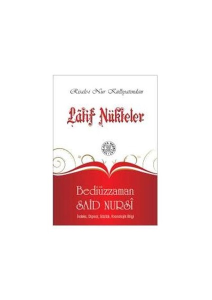 Latif Nükteler (cep boy, dipnotlu, lügatçeli)