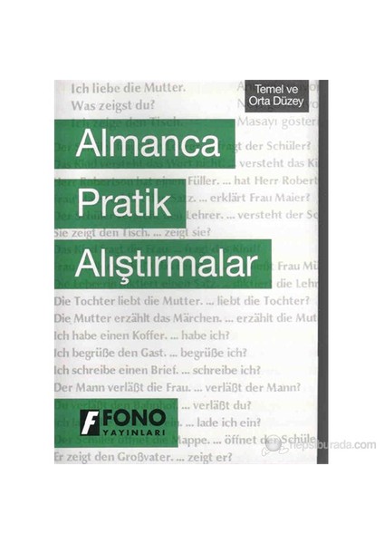 Fono Yayınları FONO Almanca Pratik Alıştırmalar