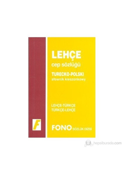 Fono Yayınları Lehçe - Türkçe / Türkçe - Lehçe Cep Sözlüğü