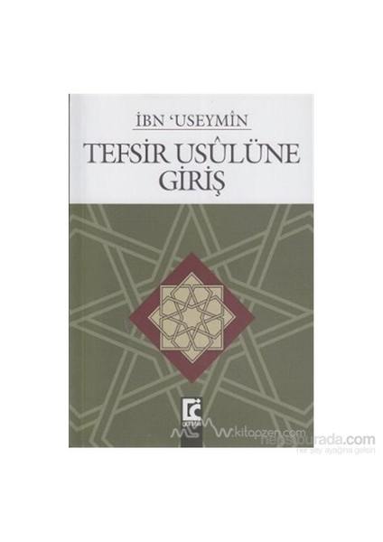 Tefsir Usulüne Giriş-Muhammed B. Salih El-Useymin